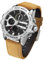 FEICE Herren Quarzuhr Armbanduhren Multifunktions Quarzwerk Wasserdicht Quarzuhr für Herren 48 mm FK036 Braun
