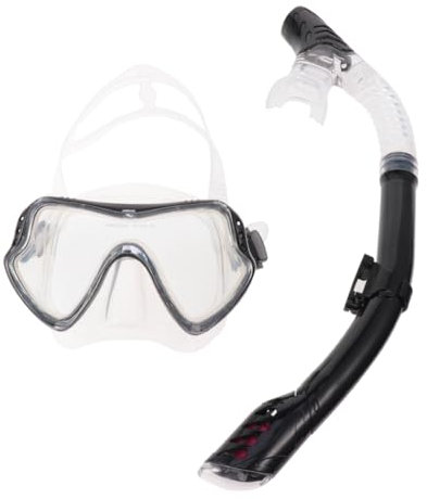 MUSISALY Silikon-schnorchelmaske Für Männer Und Frauen Tauchmasken Ablassventil Mit Großem Volumen Schnellem Wasserverbrauch Robuster Schnalle Für Tauchen Schwimmen Und Schnorcheln