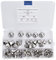 Baxnore 170PCS Acorn Cap Nut, 304 Stainless Steel Dome Head Acorn Nuts, Rustproof Round Head Nuts, Industrial Cap Nuts for Industrial Machinery