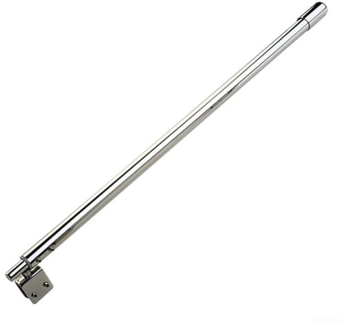 Barre de support en acier inoxydable, longueur réglable de 400 à 600 mm pour porte de douche en verre, support mural pour écran de salle de bain (plat)
