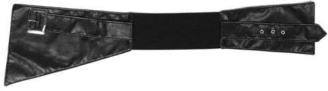 DOITOOL Cintura Corsetto Morbida in Finta Pelle con Chiusura Regolabile Cintura Elasticizzata Larga per Donna Perfetta per Outfit Casual e Uso Giornaliero
