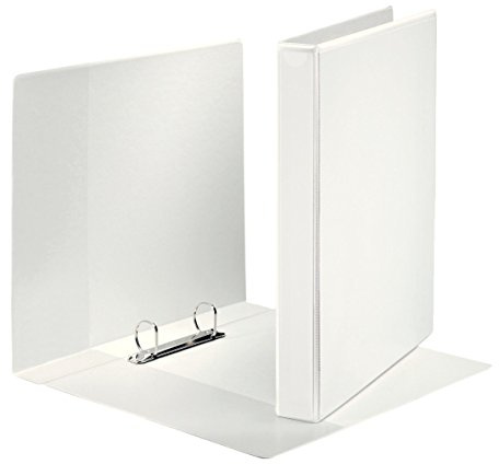 Esselte Canguro Plus - Carpeta con 2 anillas, color blanco