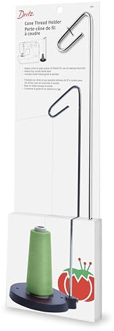 Dritz 896 Cone Thread Holder, Heavy Duty, Single, Silver