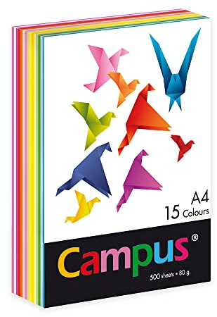 Plus Office Color 002210 - Papel, 500 hojas, 80 g, 15 colores, A4