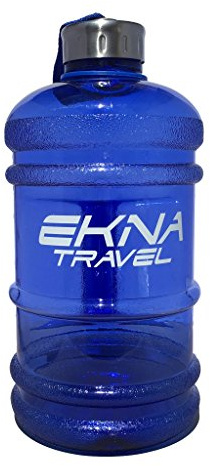 EKNA Bottle | 2.2/1 Liter | Wasserflasche | Trinkflasche | Wasser Gallone | Ideal für den täglichen Wasserbedarf | Für den Alltag, Fitness oder Reisen | BPA Frei | Mit Füllstandsanzeige