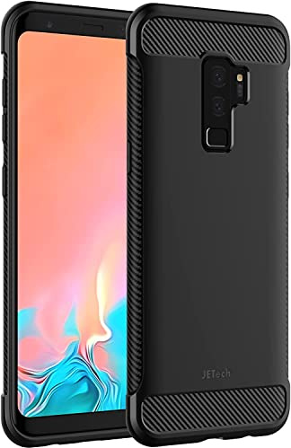 JETech Cover Slim per Samsung Galaxy S9 Plus, Nero | Design in TPU Morbido, Finitura Opaca della Custodia, Protezione Antiurto