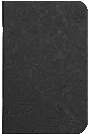 Calligraphe 734101C häfte AgeBag (9 x 14 cm, fickformat, perfekt för resor, blank, 48 ark) 1 st svart