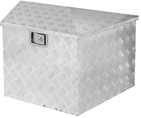 Trucky Truckbox, Deichselbox Aluminium, Anhängerbox 15 Größen, Werkzeugkiste mit Schloss und Schlüssel, stabil und wasserdicht