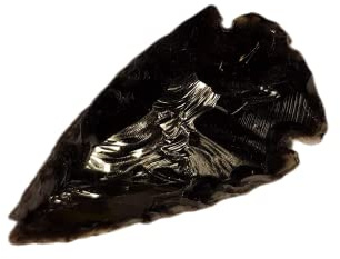 Unbekannt Obsidian Pfeilspitze 5-6cm (20)