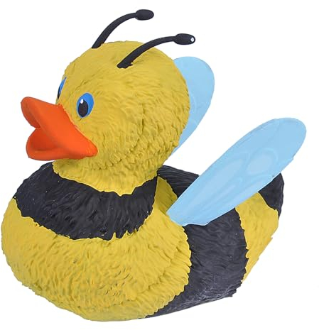Wild Republic Rubber Duck, Canard en Caoutchouc Abeille, Jouet de Bain, Idée Cadeau pour Bébé, Canard en Plastique, Super Cadeau pour Les Enfants et Les Adultes, 10 cm