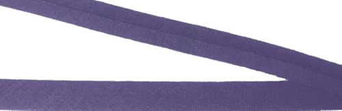 5 m Baumwoll Schrägband 10 mm vorgefalzt aubergine