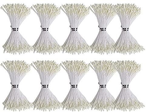 HERCHR 900 Stück Blumen Staubblätter Pearl Double Heads Blütenstaub Gefäße Blumenstempel, Künstliches Blumenstaubblatt 1mm Blume Staubblatt Matt Pearl Double Heads Blütenstaub