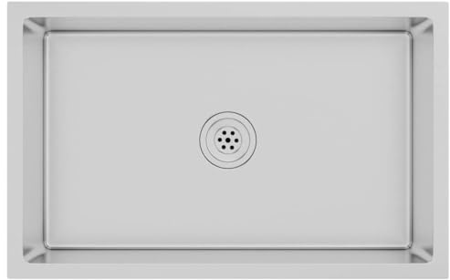 vidaXL Fregadero de Cocina Hecho a Mano de Acero Inoxidable Lavabo 70 x 44 x 20 cm