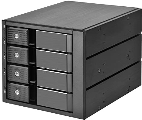 Silverstone Technology FS304-12G Three 5.25 Bay to Four 3.5 SAS-12G / SATA 6Gbit/s trayless hot-swap cage, SST-FS304B-12G