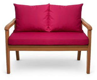 Bankauflage für Gartenbank- Polsterauflage für & Hollywoodschaukel-Gartenschaukel Kissen-hollywoodschaukel Kissen-bankkissen Outdoor (120 x 50 x 50 cm, Rosa)