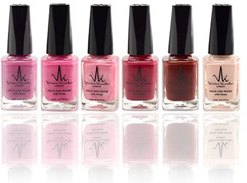 Vivien Kondor - Esmalte de uñas permeable con infusión de henna Wudhu y vegano, de larga duración Halal (encantado)