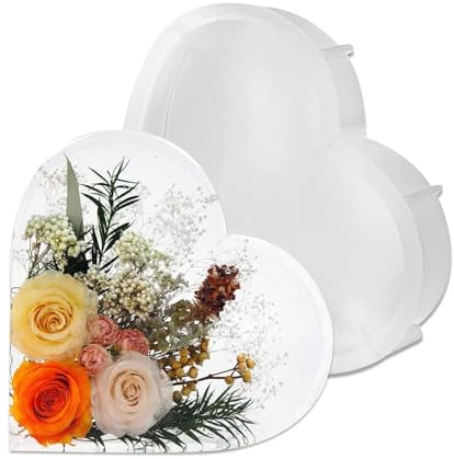 Nolace stora epoxiharts formar silikonform 21 x 21 cm gjutform harts epoxiharts hjärtform silikonform stora silikonformar epoxiharts, epoxiharts formar stora hjärta silikonform stor