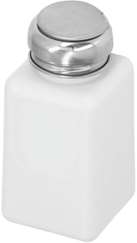 200ML Press Typ Lösningsmedel Acetonpump Dispenserflaska, Vätskedispenserflaskor för Aceton Dispenser ESD Antistatisk Flaska med Lock i Rostfritt Stål för Aceton IPA