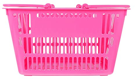 Cabilock Panier De Supermarché Centre Commercial Panier Violet Panier Avec Anse Grands Paniers De Légumes Petits Paniers Avec Poignées Récolte Détail Plastique Achats Panier à Main Portable