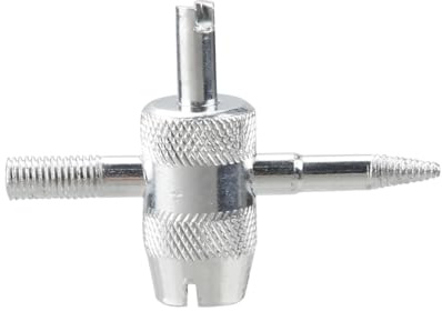 Tabanzhe Valve Core Remover Tool, 4 in 1 Tire Valve Stem Removal Tool Tire Stem Core Remover,Tyre Valve Removers Repair Tool for Car, Motorcycle, Bicycle(Silver)