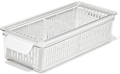 OXO Good Grips Produce Saver Long Bin, White, 38.4 x 15.2 x 9.7 cm