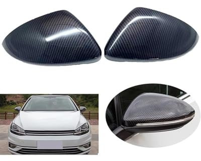 Spiegelkappen Für Golf 7 Für MK7 2013 2014 2015 2016 2017 2018 2019 2020 Carbon Fiber Seite Rückspiegel Abdeckung Trim Auto Zubehör Auto Spiegelkappen