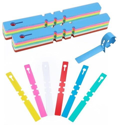 Plant Labels for Outdoor Plants, 180 Pcs Coloured Garden Tree Labels Wrap Around Plastic Hanging Plant Name Label Tags 21 x 2cm