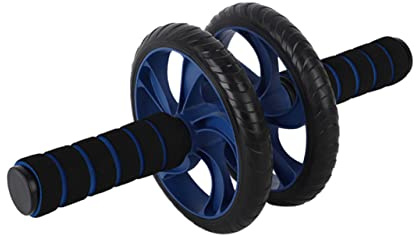 BESPORTBLE Bauchtrainer Ab Roller Mit Doppelrollen Rutschfeste Griffe Leicht Und Stabil Für Effektives Bauchmuskeltraining Und Fettverbrennung Fitnessgerät Für Zuhause Blau