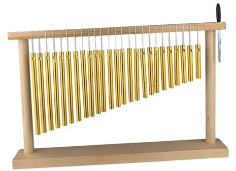 Amagogo Sound Tree with Stand Percussion Instrument Wind Chimes 25 Tones Reusable Bar Percussion Instrument for Ornament Classroom
