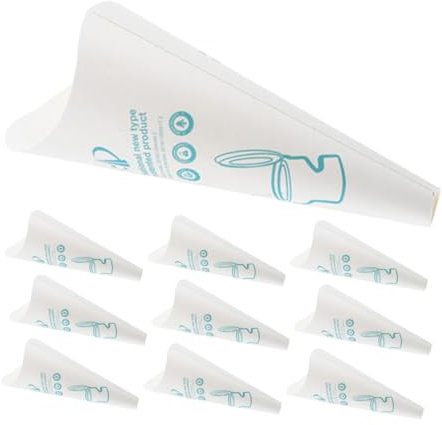 Toddmomy 12piezas Embudos Desechables para Mujeres Portable Papel Grueso Capacidad Resistente Filtraciones Accesorio para Camping Senderismo Acampada