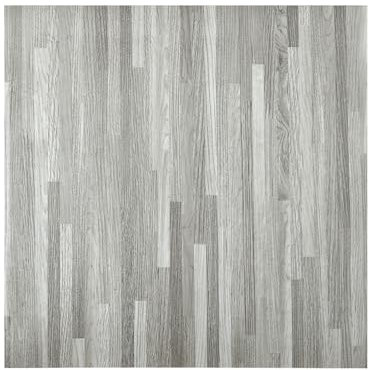 Self Adhesive Floor Tile 16pcs Wood Laminate Flooring 30x30cm Square Marble PVC Floor Tiles UV-resistant and Flame Retardant Stick Floor Tile for Kitchen Living Room and Bathroom Floor Planks, Grey