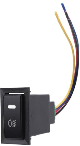 Interruttore a Pulsante per Auto, 4 Poli 12V LED Indicatore di Sfondo Interruttore a Pulsante Luminoso per Fendinebbia DRL Barra Luminosa Hiace