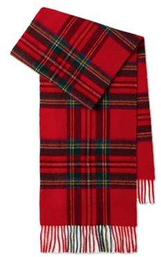 LumiSyne Winter Schal Kariert Für Damen Herren Wollschal Mit Quasten Farbnähte Tartan Muster Klassische Retro Stil Karo Schal Langer Pashmina Schals Leicht Warme Schultertuch Stola
