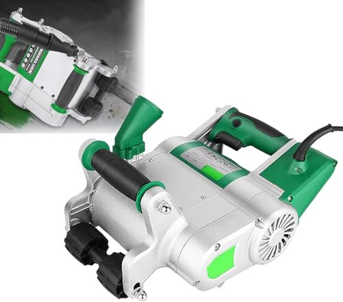 TPTAWF Máquina ranuradora eléctrica de 1100 W, máquina cortadora de Ranuras de hormigón, Profundidad y Ancho de Corte de 1,5 x 1,3, para hormigón de mármol de Granito de ladrillo de Pared