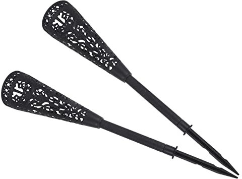 Mipcase Cemetery Flower Vases with Spikes 2pcs Plastic Hollow Grave Vase Floral Holders for Headstones and Graveside Memorial Decoration