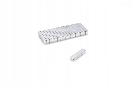 Top Magnesy – 10 Stück Neodym Magnete 20x8x4 mm N38 – extra starke Haftmagnete für Montage, Werkstatt & Industrie