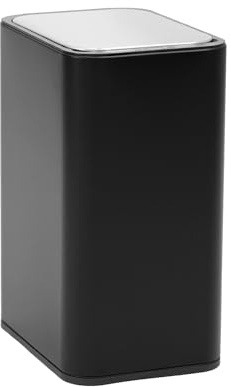 SVITA SE13L - Pattumiera a sensore per rifiuti da cucina, automatica, rettangolare, con sensore di movimento, in acciaio, 40 l, autoportante, colore nero
