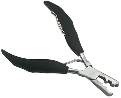 Alicates Para Extensiones Pinzas for extensiones de cabello, herramientas, dos tamaños, forma de uñas, pegamento de queratina, alicates y removedor(Remover plier)