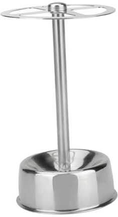 WOONEKY Soporte de Acero Inoxidable Multifuncional para Cepillos de Dientes y Brochas con Compartimentos Organizador Compacto y Estable para Baño y Cocina