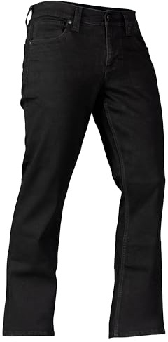 Howitzer Clothing Men's Classic Straight Leg Jeans, Medium Wash Denim, Traditional 5-Pocket Design (US, Waist Inseam, 40, 32, Regular, Regular, Black Rinse Wash (Freedom Black Rinse))