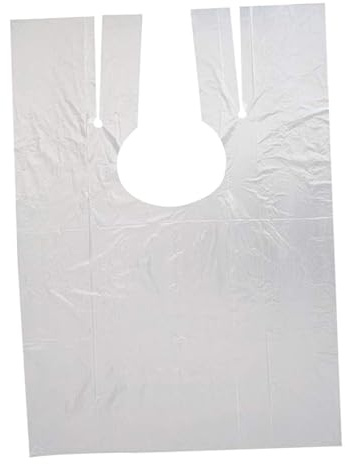 DECORNIJIA Einweg Friseurumhang 110x150cm Pe Kleiderschutz Haarschürze Friseurzubehör für Home Salon