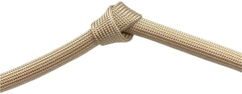 Guaina in fibra di vetro intrecciata ad alta temperatura - Protezione for cavi color caffè resistente al calore fino a 800°C - 1 pz(25MMx5M)