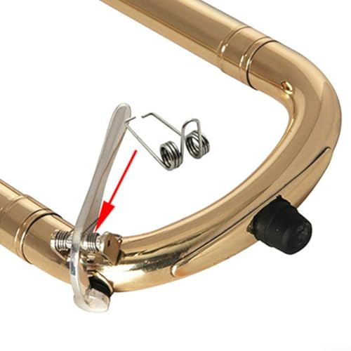 5 PCS Valve Spring Set for Trumpet, Trombone, and Alto - Iron Water Key Spring Replacement Parts Compatible with Brass Instruments(TROMBONE)