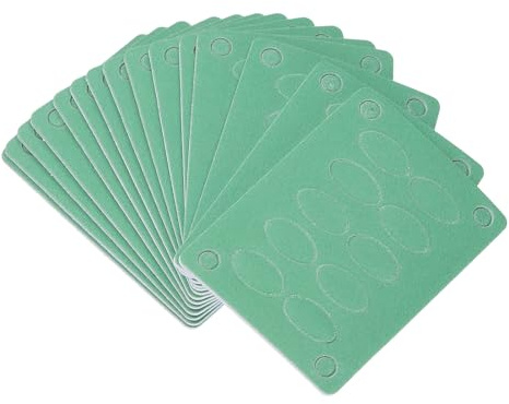 QUARKZMAN 150 Láminas De Lija De 240 Granos Para Empujador De Cutículas Con Cabeza Biselada, Lija Autoadhesiva Mini Para Uñas Para Preparación De Uñas Manicura Pedicura Uso En Salón O Hogar