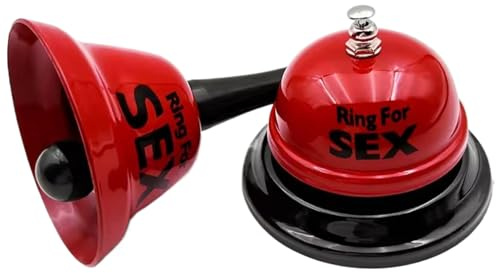 Joygoodta Hand Bell, 2PCS Service Bell Set, Ring for Sex Metal Hand and Desk Set, Multi-Functional Call for Hotel Counter Reception Restaurant Food Line, Wedding Event