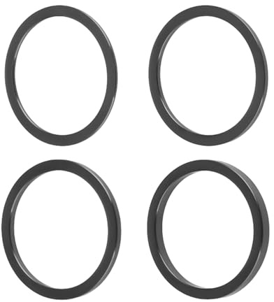 amangul 4 Stück 24 mm 32 mm Fahrrad integrierte hohle Kurbelgarnitur Unterlegscheibe Fahrrad Kurbelabdeckung Kettenrad Abstandshalter Radfahren Kettenblatt Spacer