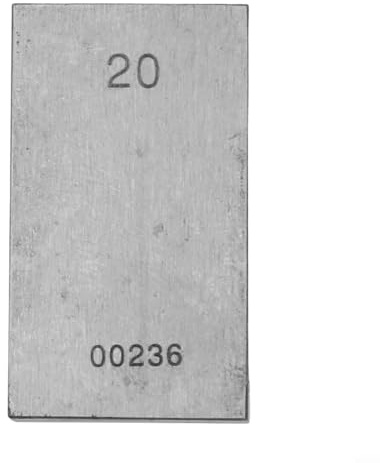 Juego de bloques de calibre de acero alto para medición, calibración estándar de dureza 64, grosor métrico para herramientas de accesorios de inspección y calibración de talleres(20)