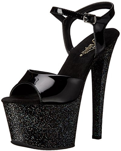 Pleaser Sky 309 MG, Sandali con Plateau Donna, Nero, 39 EU
