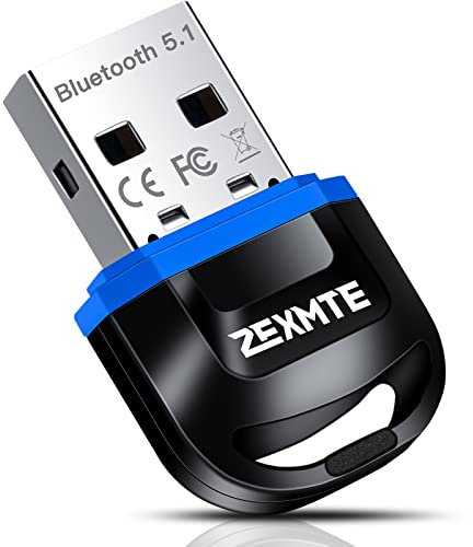 Adaptateur Bluetooth USB 5.1, ZEXMTE Dongle Bluetooth sans Fil émetteur Récepteur pour Ordinateur Portable, PC, Compatible avec Windows 11/10/8/7/xp, Souris, Clavier Et Casque