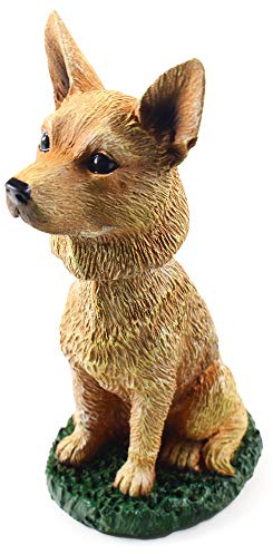 Animal Den - Australian Cattle Dog Bobblehead Red Heeler Figure for Car Dash Desk Fun Accessory
